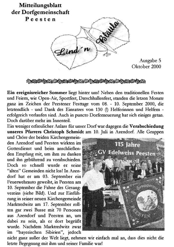 Ausgabe 5 - Okt. 2000